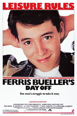 Movie poster art for Ferris Bueller's Day Off