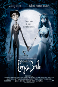 The movie cover of the Corpse Bride. 