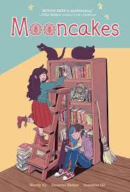 The cover art for the graphic novel "Mooncakes" by Suzanne Walker.